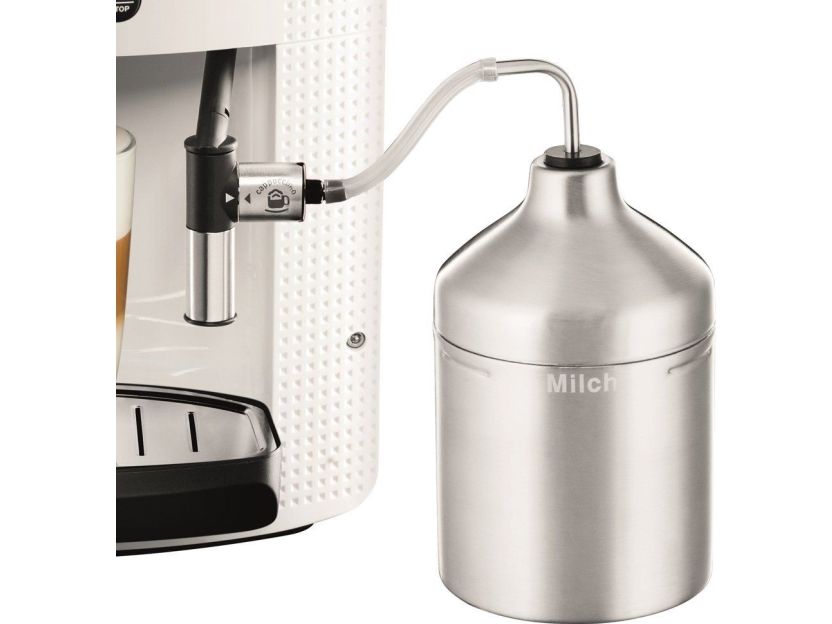 Krups EA 8161, Espressomaskine, 1,8 L, Kaffebønner, Malet kaffe, Indbygget kværn, 1450 W, Hvid billede 3
