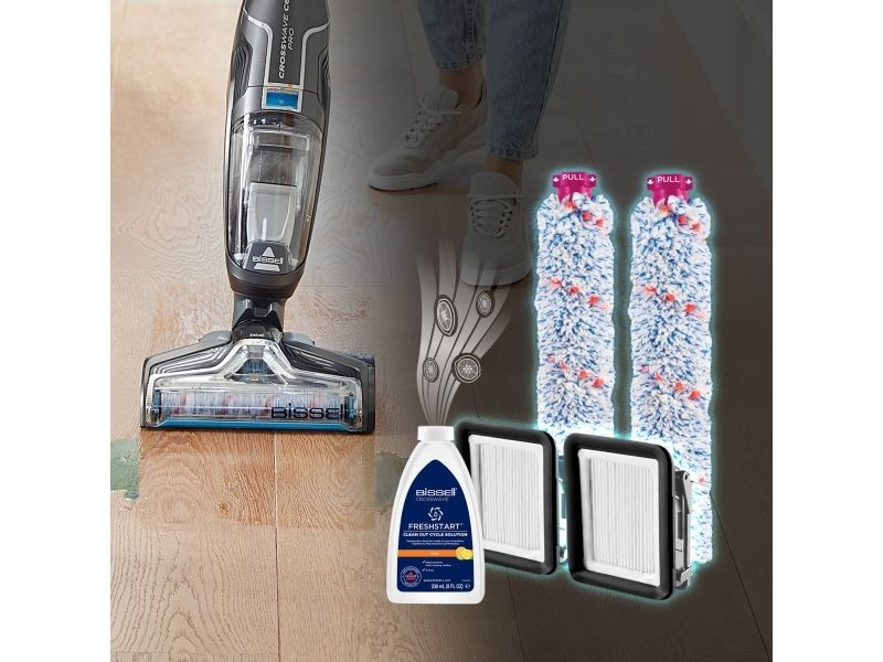 BISSELL CrossWave C6 Cordless Pro 3570N - Støvsuger - stav - uden pose - ledningsfri billede 3