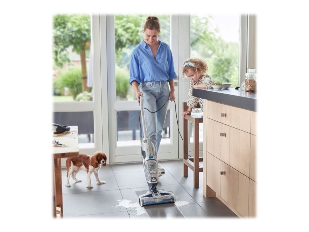 BISSELL CrossWave C3 Select 3551N - Støvsuger - stav - uden pose - sort/blå/titanium billede 3