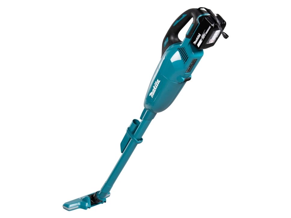 Makita DCL284FZ, 2-i-1 stangstøvsuger, Poseløs, Sort, Turkis, Rektangulær, Dry, Stof billede 3