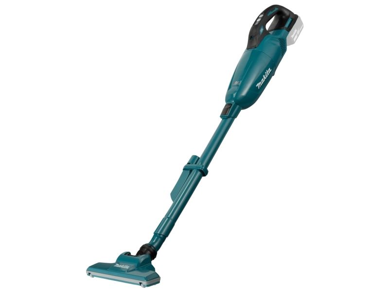 Makita DCL284FZ, 2-i-1 stangstøvsuger, Poseløs, Sort, Turkis, Rektangulær, Dry, Stof billede 1