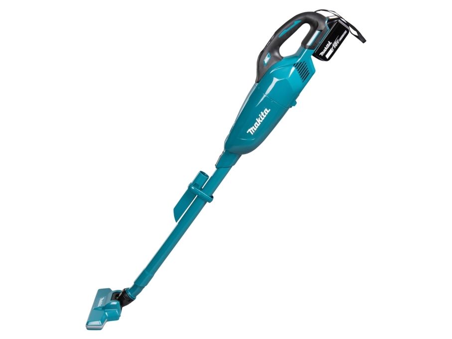 Makita DCL284FZ, 2-i-1 stangstøvsuger, Poseløs, Sort, Turkis, Rektangulær, Dry, Stof billede 2