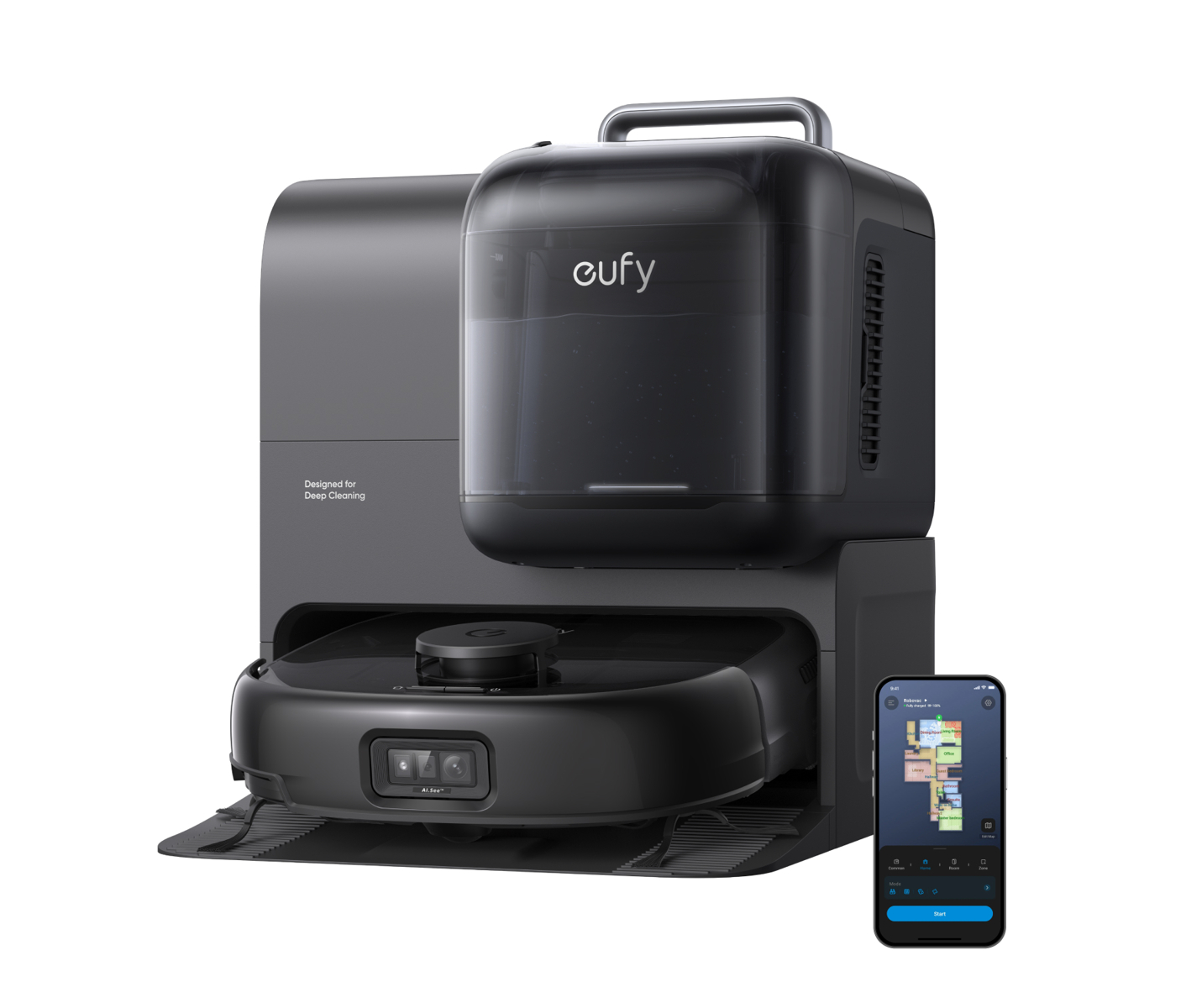 Eufy Anker Eufy Omni E28 - Bla Ck Robotstøvsuger billede 1