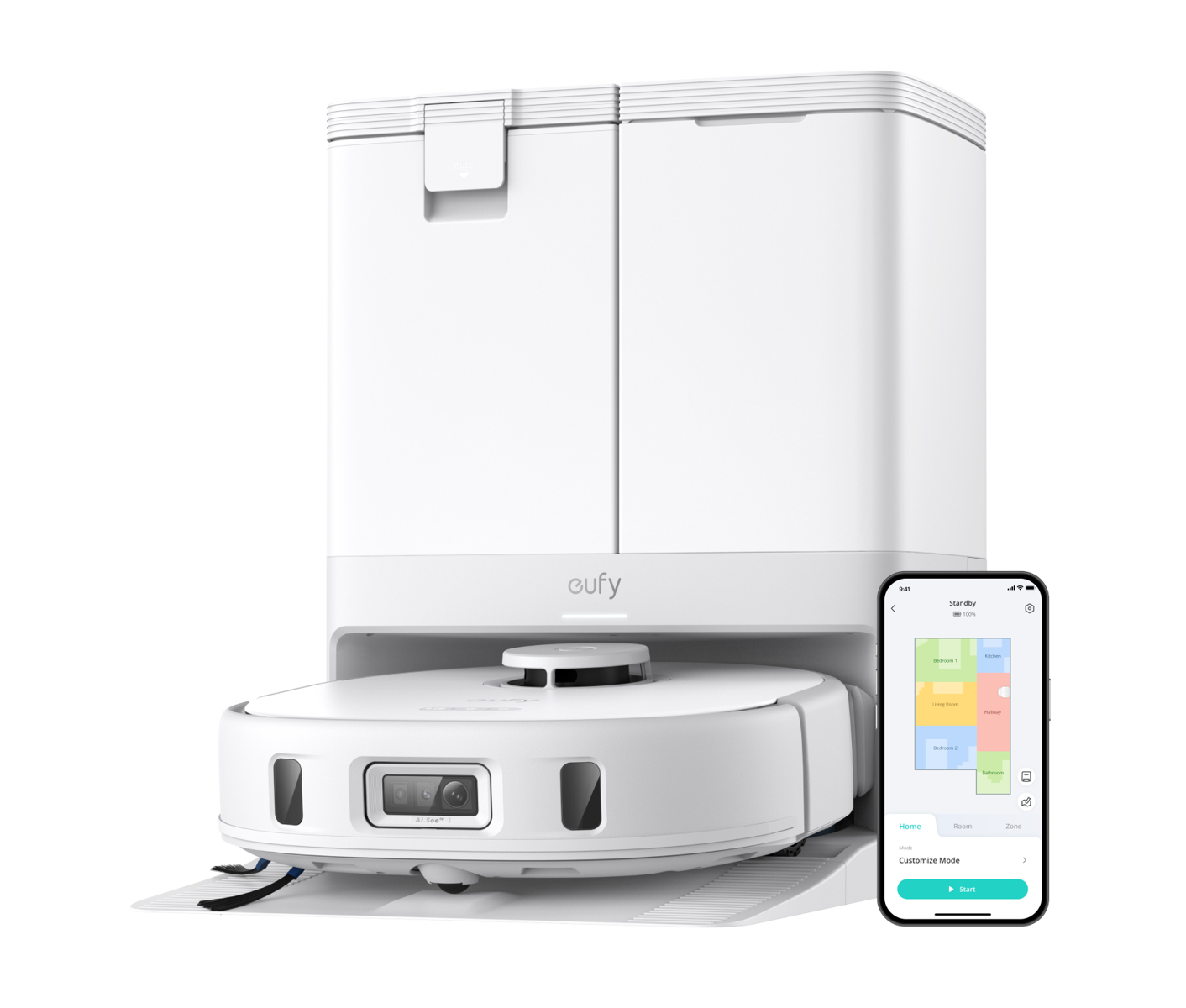 Eufy Anker Eufy X10 Pro Omni - White Robotstøvsuger billede 1