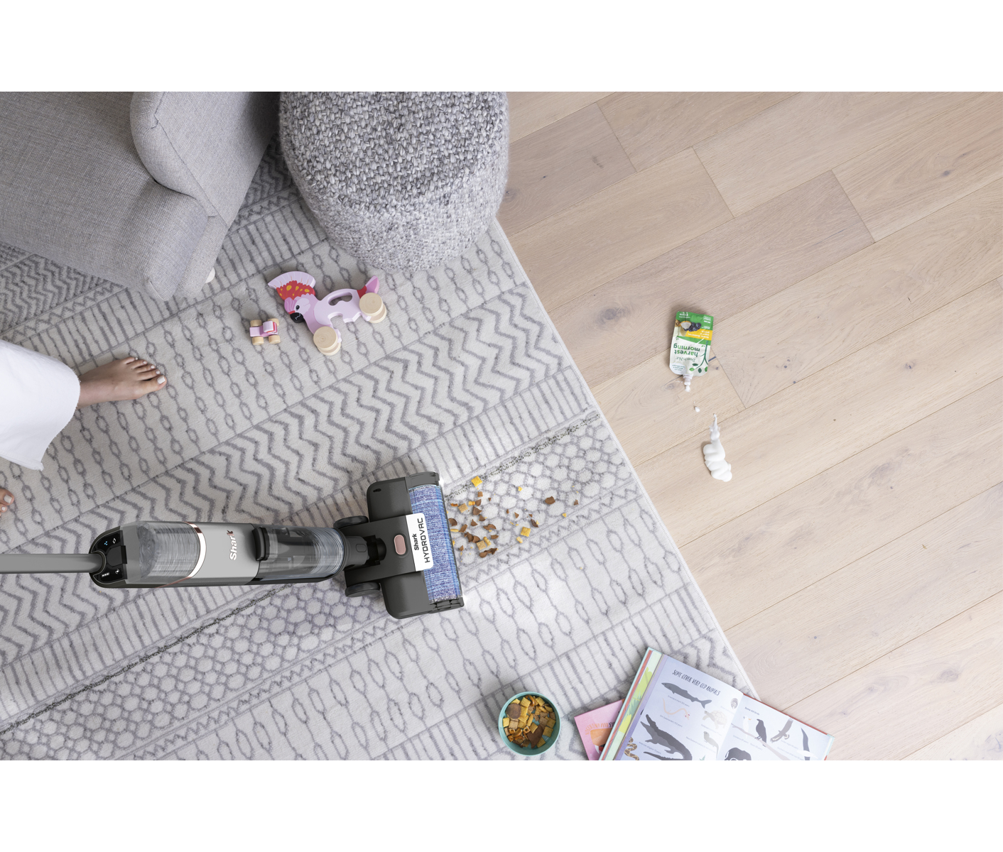 Shark Hydrovac 3-in-1 Cordless Hard Floor Cleaner Ledningsfri Støvsuger billede 4