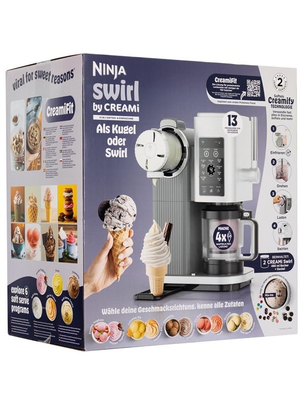 Ninja Ismaskine Swirl for CREAMi 13-in-1 Soft Serve & Ice Cream Maker NC701EU