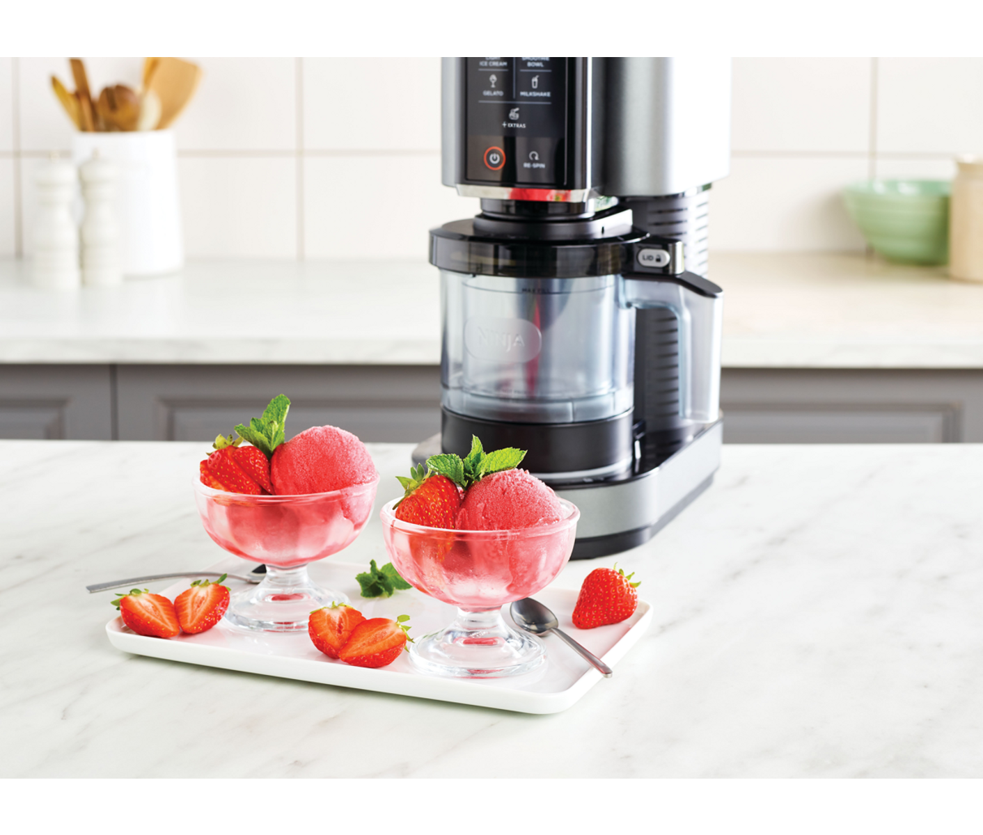 Ninja Ismaskine Creami NC302EU - ice cream maker - black / silver billede 3