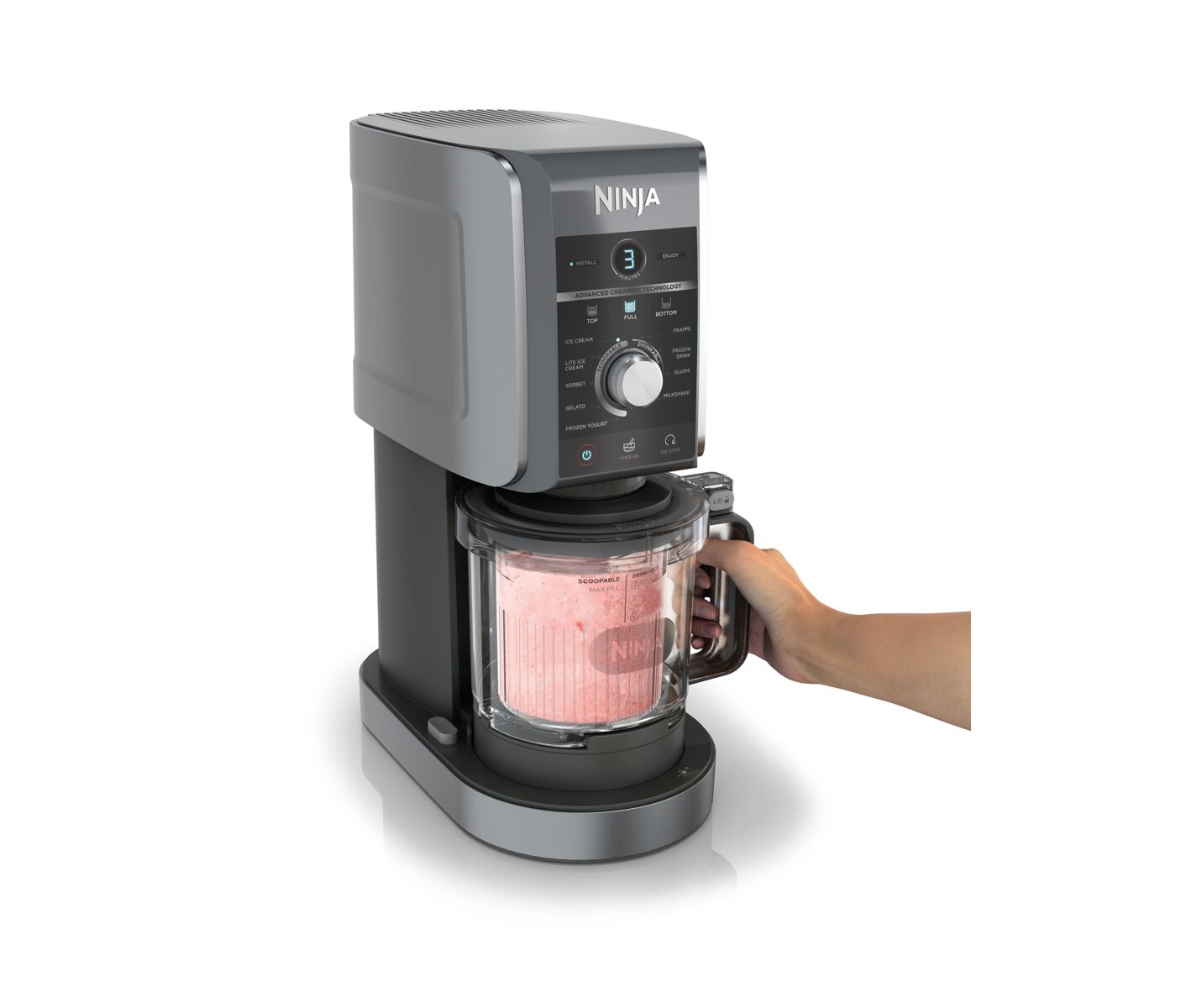 Ninja Ismaskine Creami Deluxe NC502EU - Black / Silver billede 2