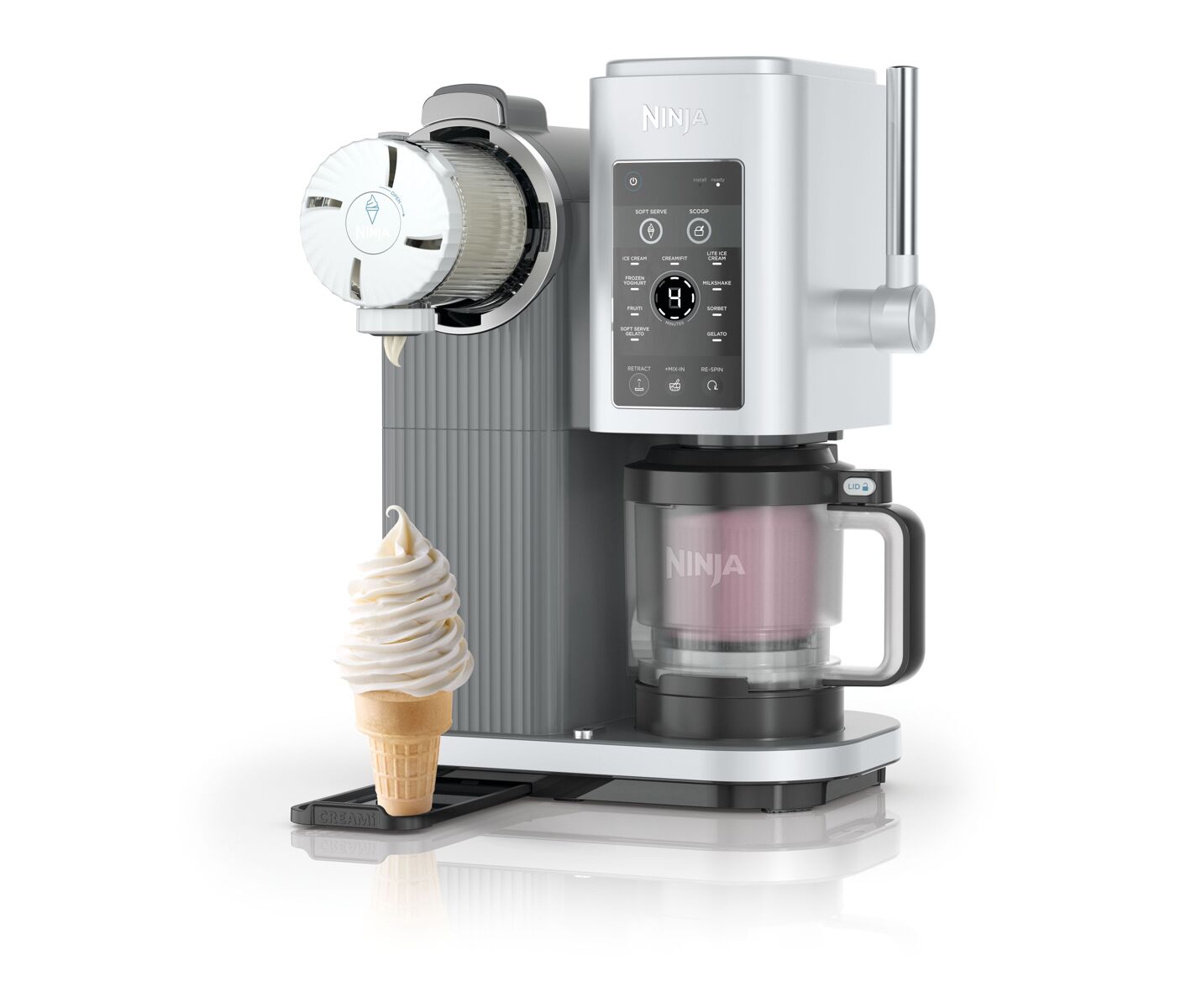 Ninja Ismaskine NC701BU Creami Spin Ice Cream Maker - Silver billede 2
