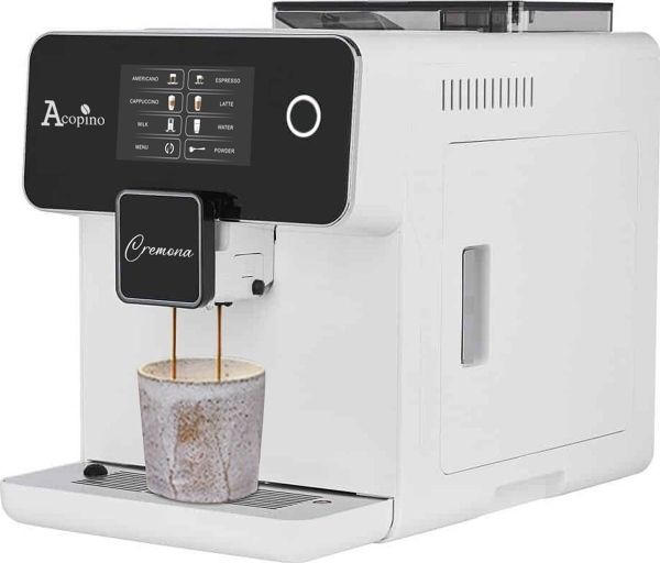 Acopino Cremona, Espressomaskine, 1,7 L, Kaffebønner, Indbygget kværn, 1500 W, Hvid