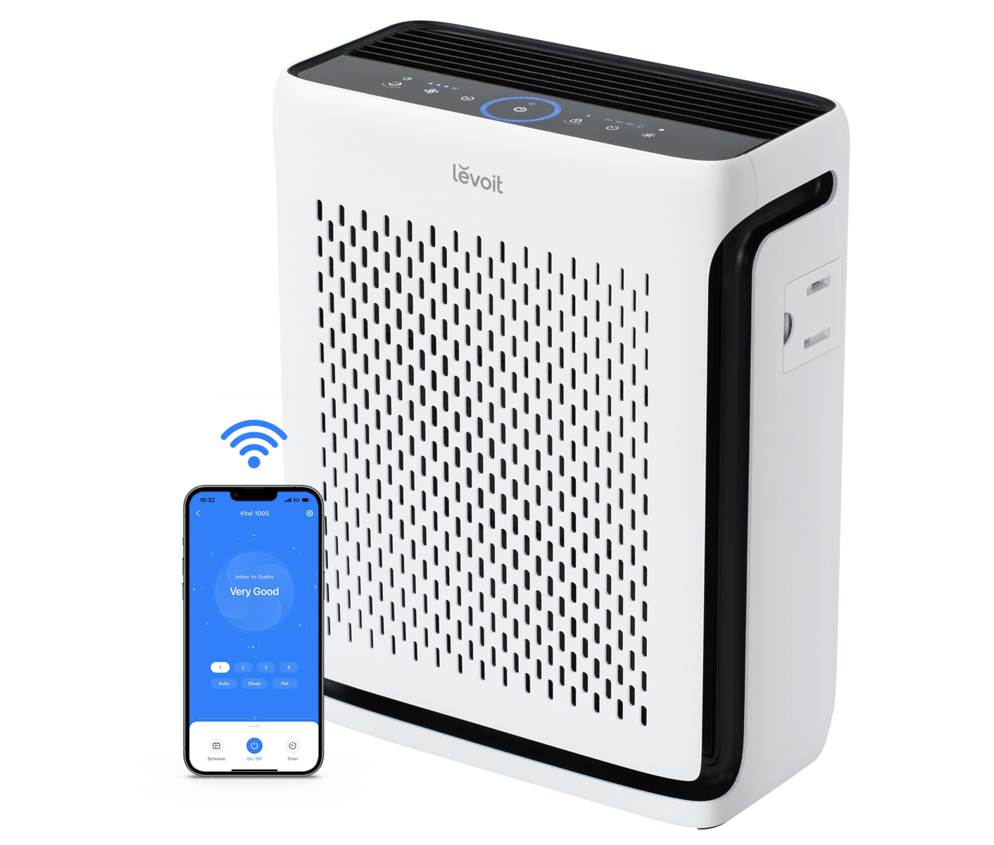 Levoit Levoit Vital 100s Smart Hepa Air Purifier Luftrenser - Farve: Hvid