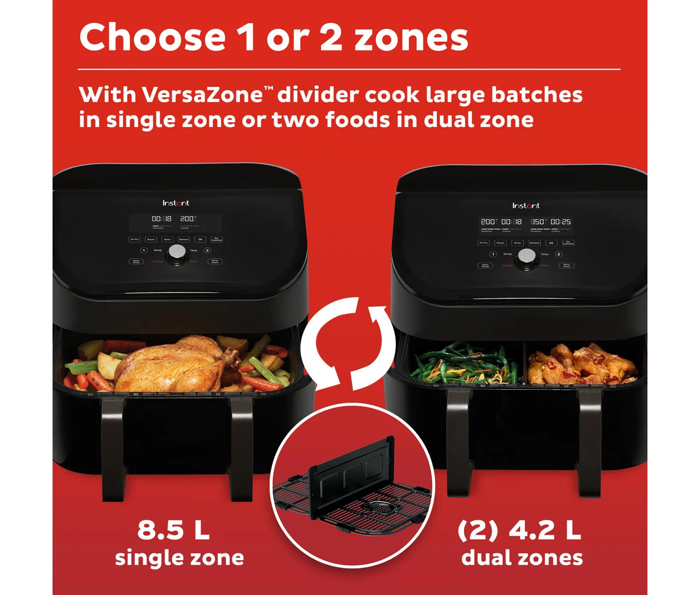 Instant Vortex Plus VersaZone Airfryer billede 8