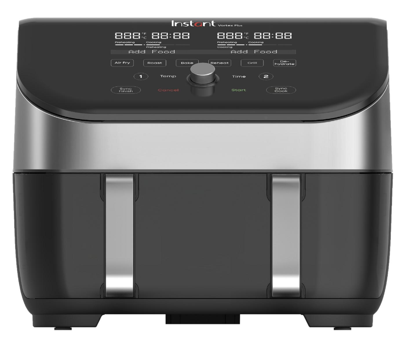 Instant Vortex Versazone Clear Cook Ss Airfryer billede 2