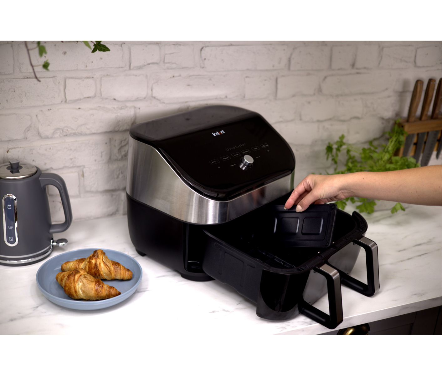 Instant Vortex Versazone Clear Cook Ss Airfryer billede 4