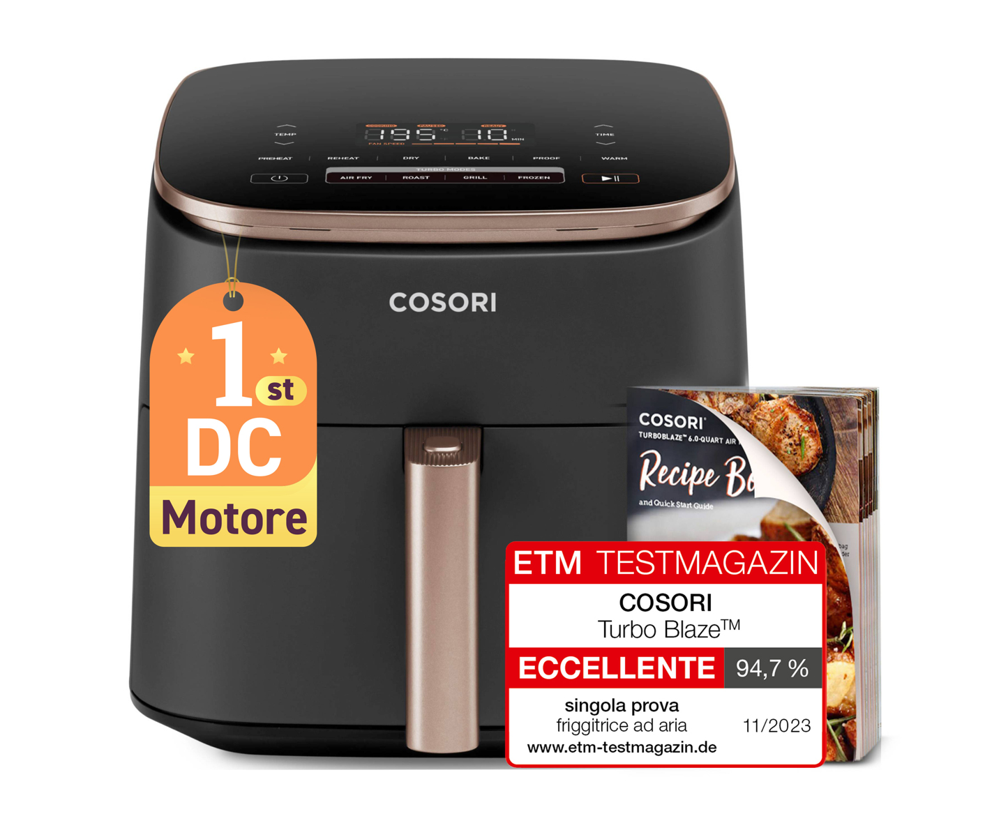 Cosori Turboblaze Chef Edition 6.0-litre Air Fryer Airfryer billede 1