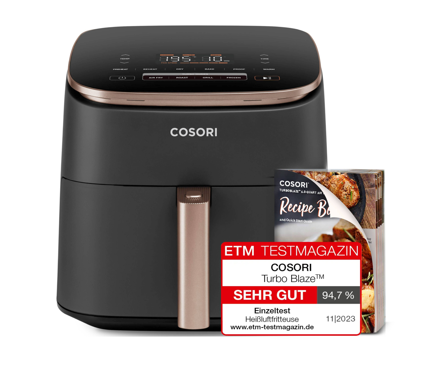 Cosori Turboblaze Chef Edition 6.0-litre Air Fryer Airfryer billede 2