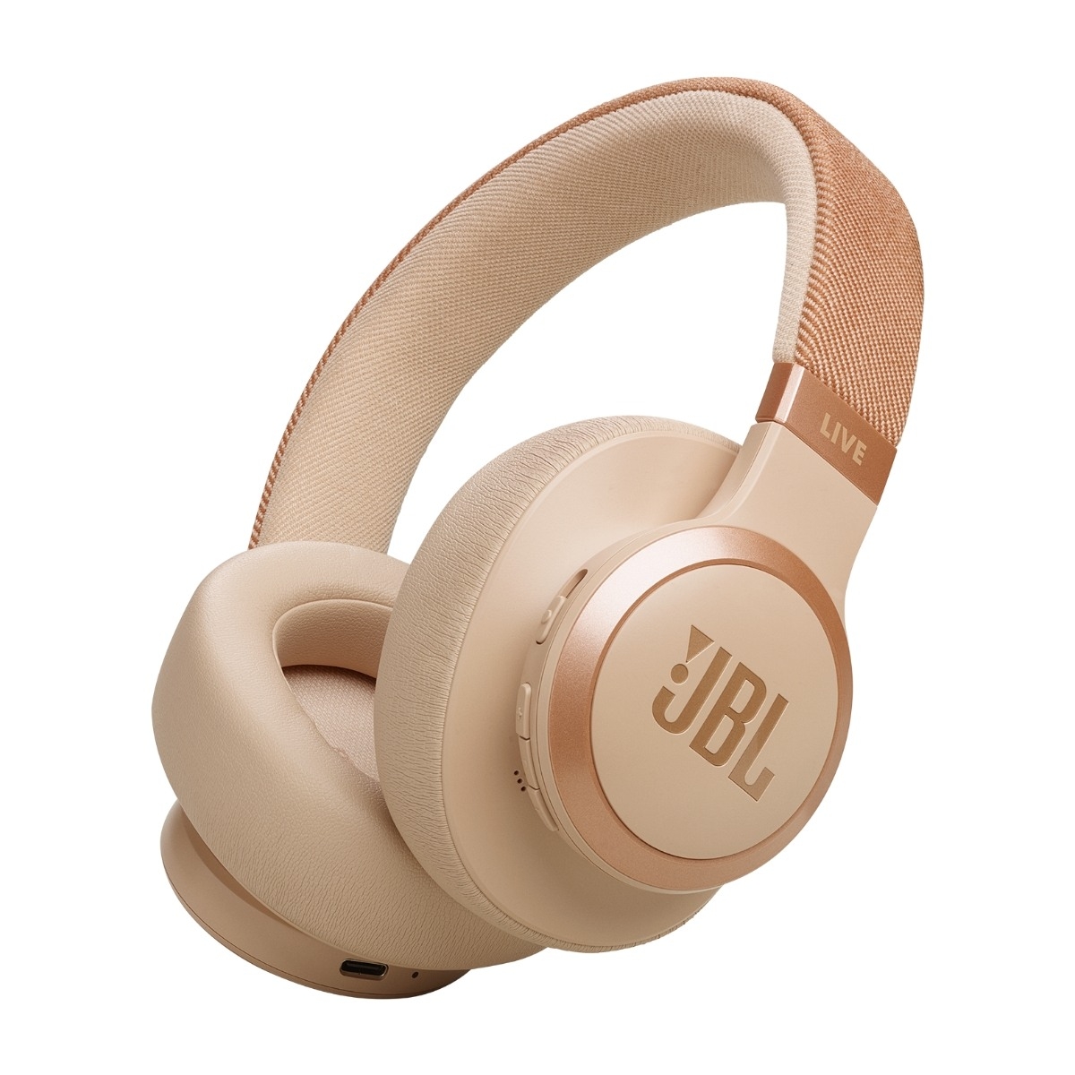JBL Live 770 trådløse Over-Ear støjreducerende hovedtelefoner, sand