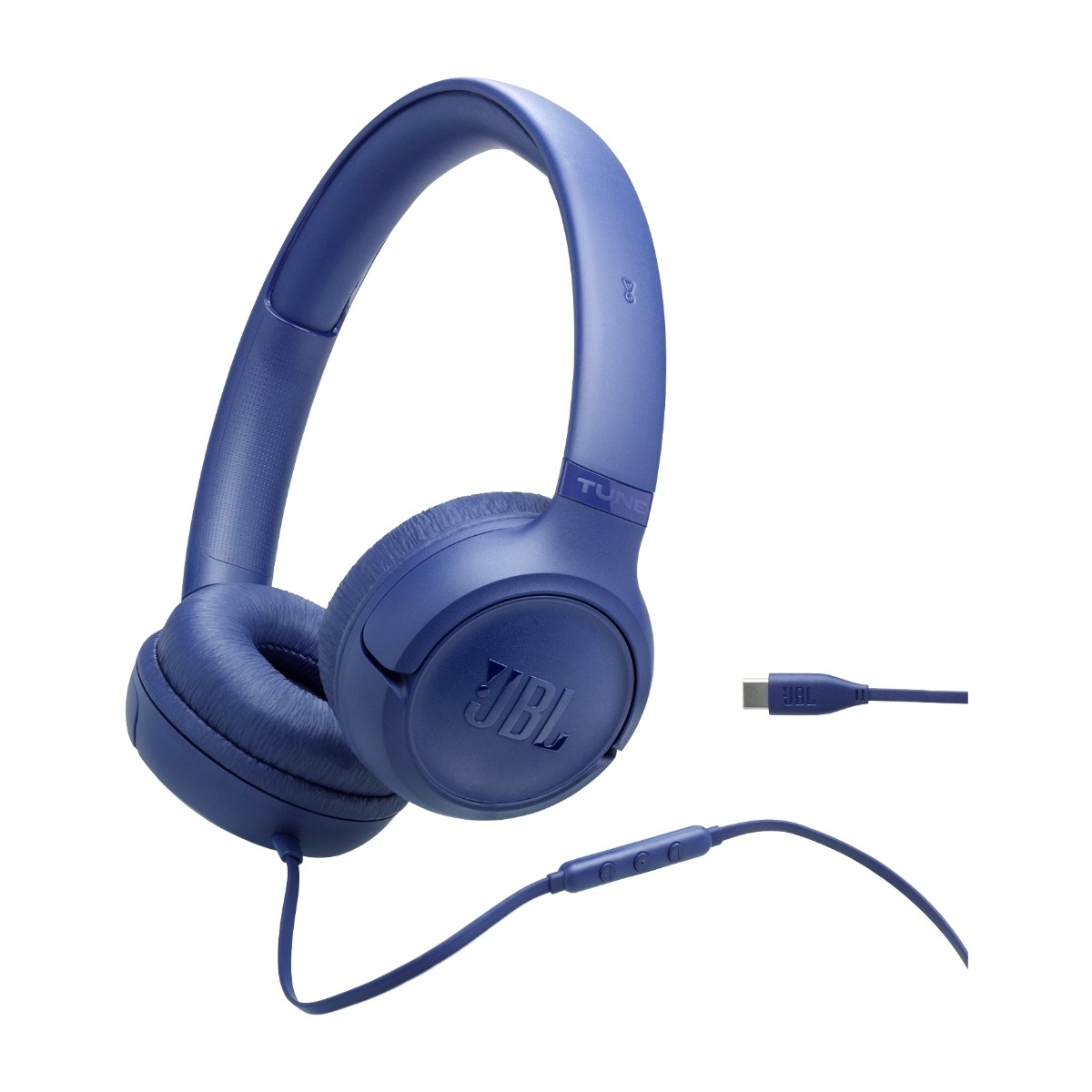 JBL Tune 530C hovedtelefoner med ledning, blå billede 3