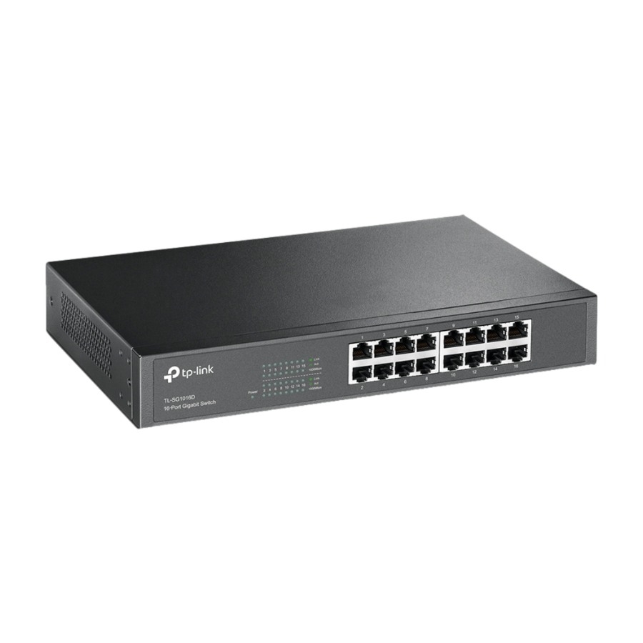 TP-Link Tl-SG1016D 16-Ports skrivebords-switch billede 1
