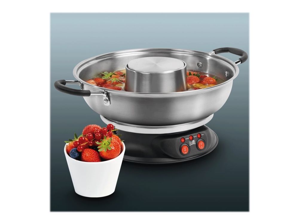 FRITEL FG 2970 - Fonduegryde/grill - 2 liter - 2 kW - rustfrit stålsort