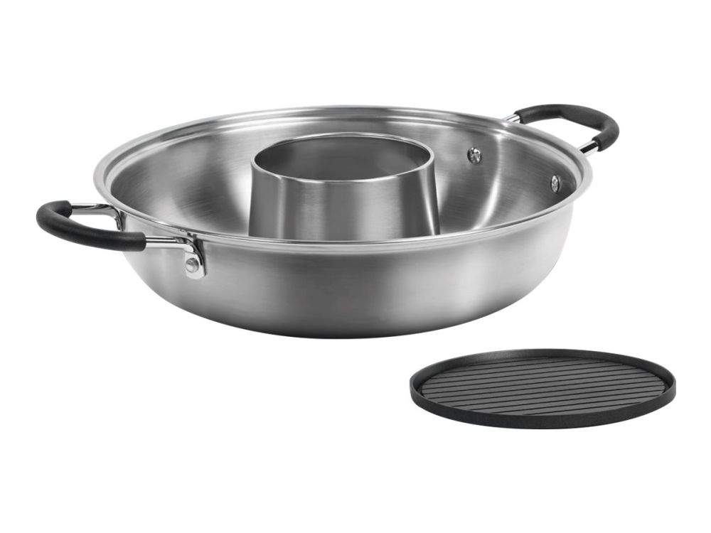 FRITEL FG 2970 - Fonduegryde/grill - 2 liter - 2 kW - rustfrit stålsort
