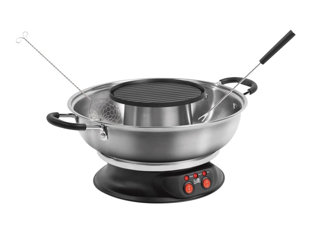 FRITEL FG 2970 - Fonduegryde/grill - 2 liter - 2 kW - rustfrit stålsort