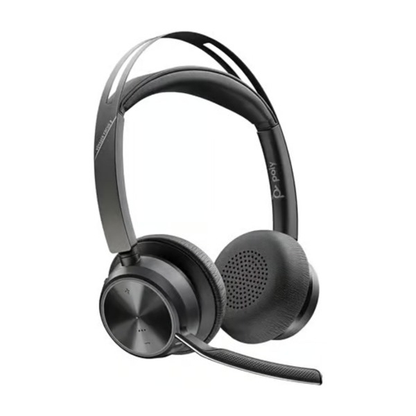 Poly Voyager Focus 2 UC Stereo headset og ladestander billede 2