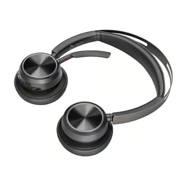Poly Voyager Focus 2 UC Stereo headset og ladestander billede 4
