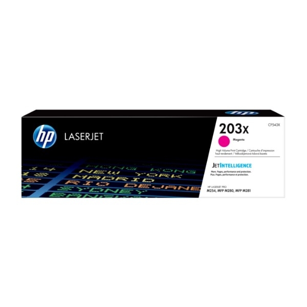 HP 203X, magenta toner billede 1