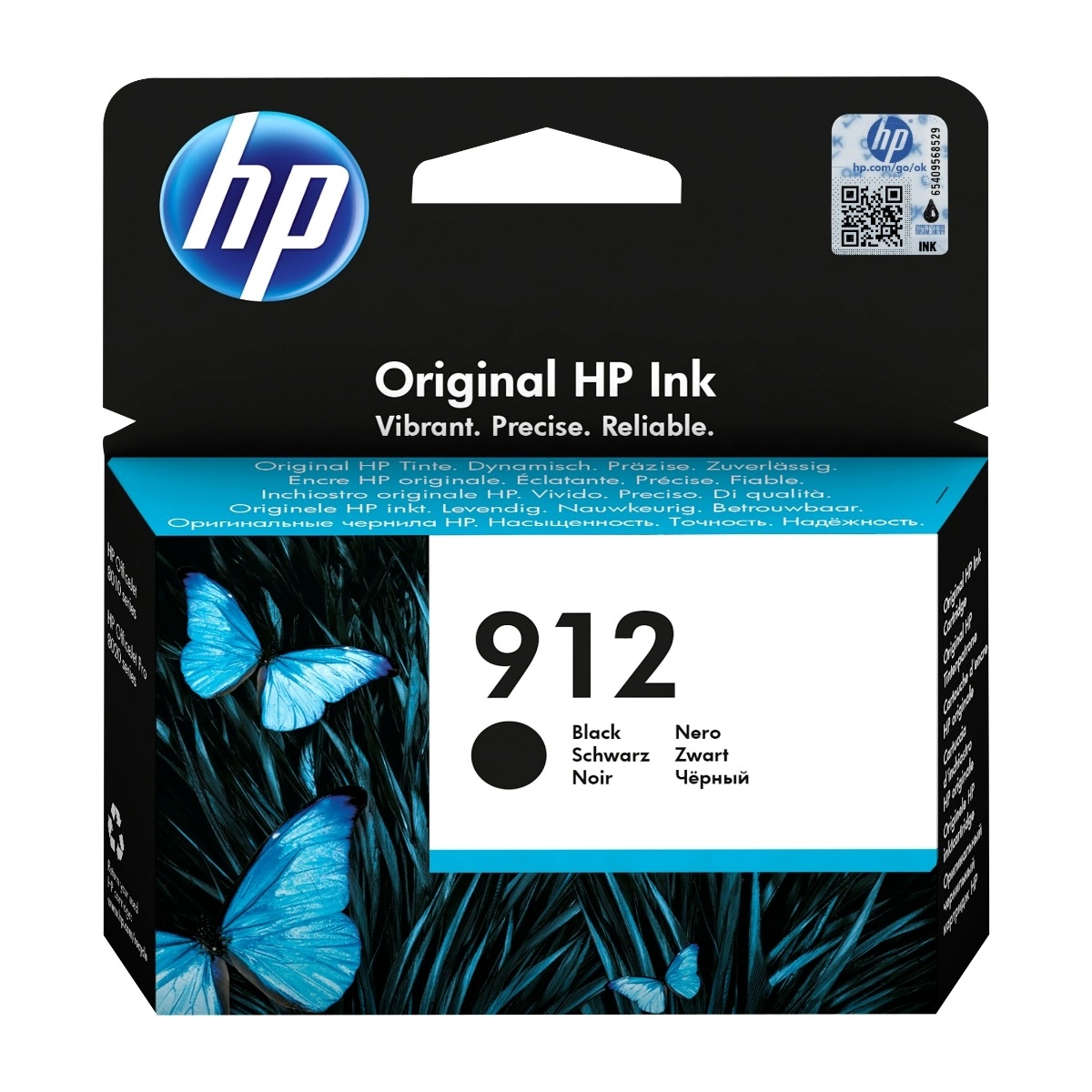 HP 912 1 stk Original blækpatron, sort 3yl80ae billede 1