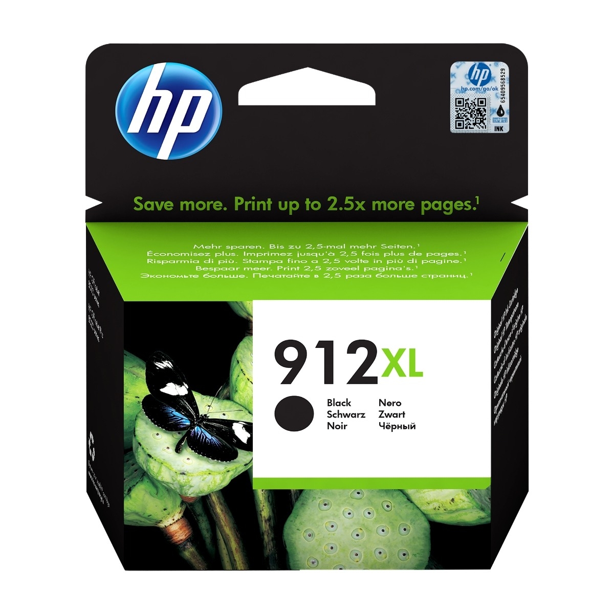 HP 912XL, sort blækpatron 3yl84ae billede 1