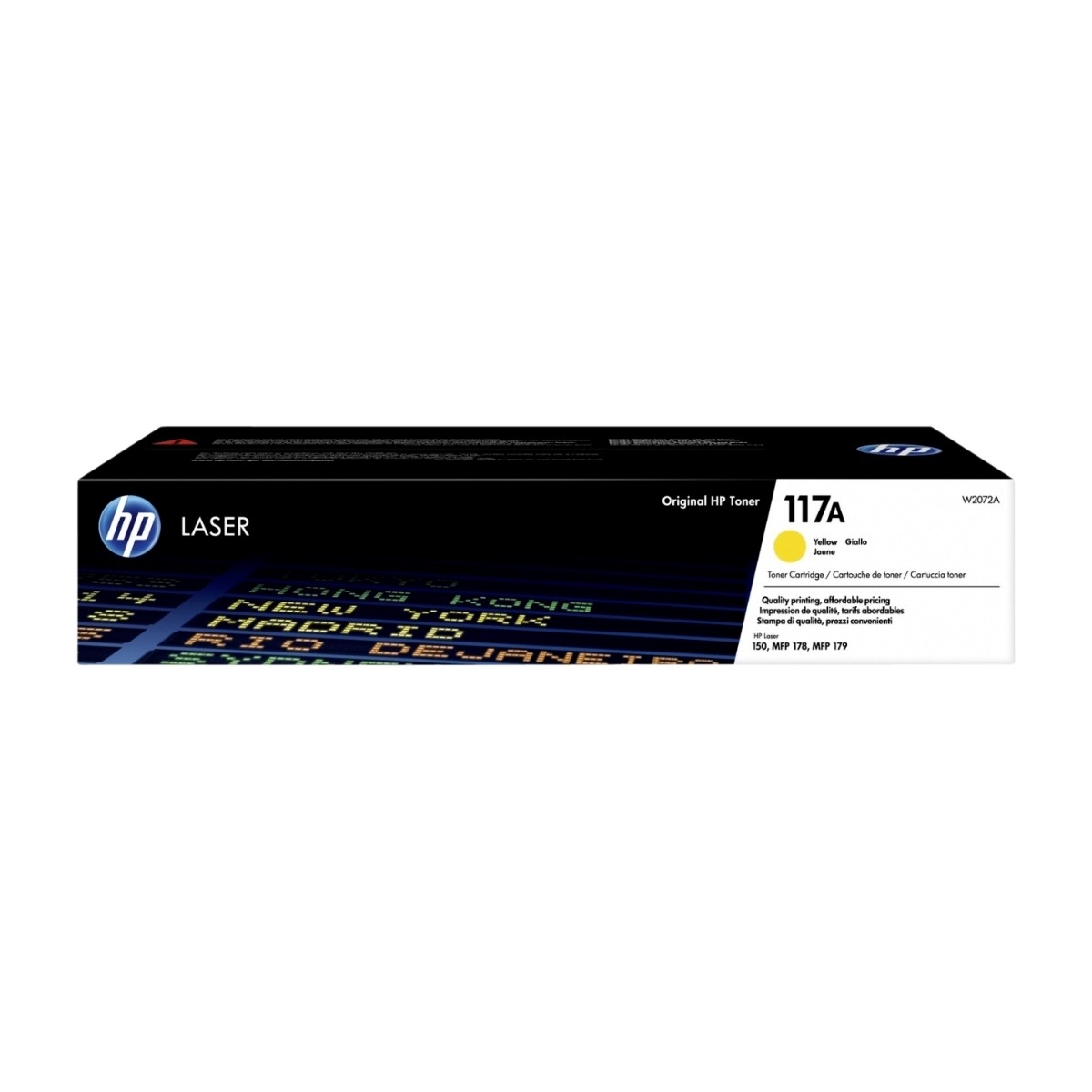 HP Clj 117A, gul Laserjet toner w2072a billede 1