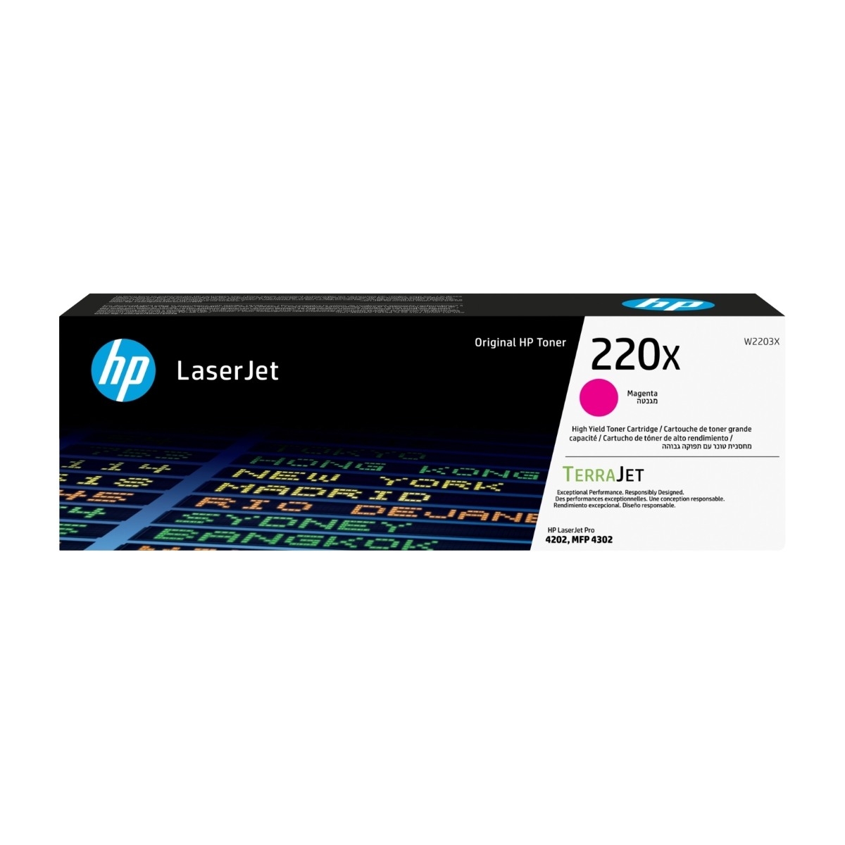 HP 220X LaserJet-tonerpatron, magenta billede 1