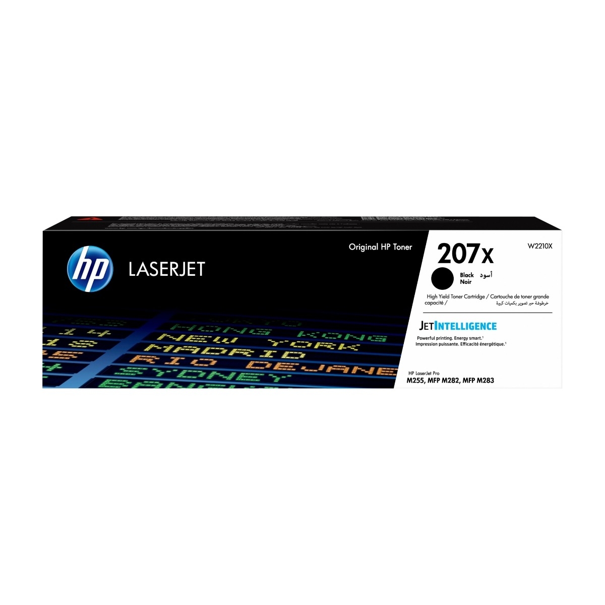 HP 207X High Yield, black Laserjet toner Cartridge 1 stk Original sort w2210x billede 1