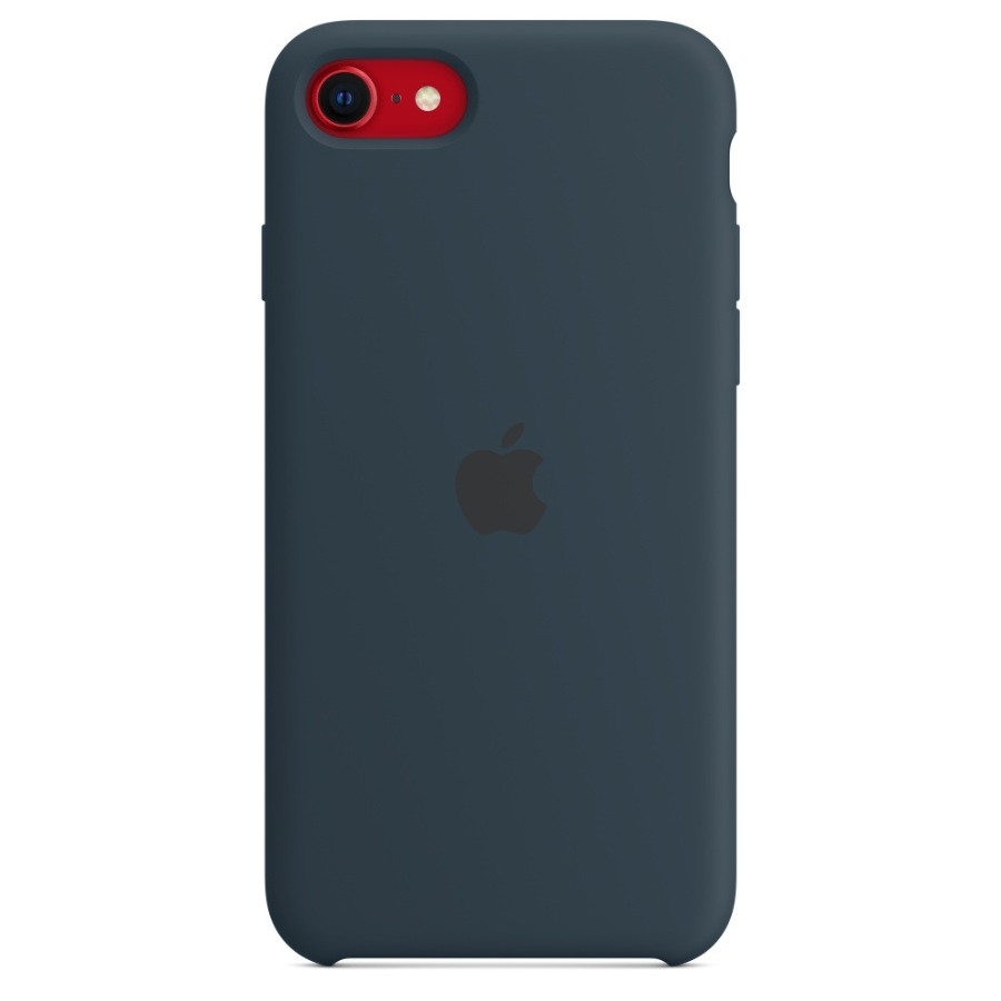 Apple iPhone SE 2022 silikone-etui Mørk dybhavsblå billede 3