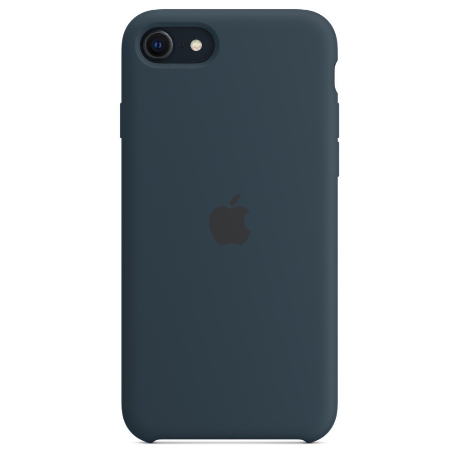 Apple iPhone SE 2022 silikone-etui Mørk dybhavsblå billede 2
