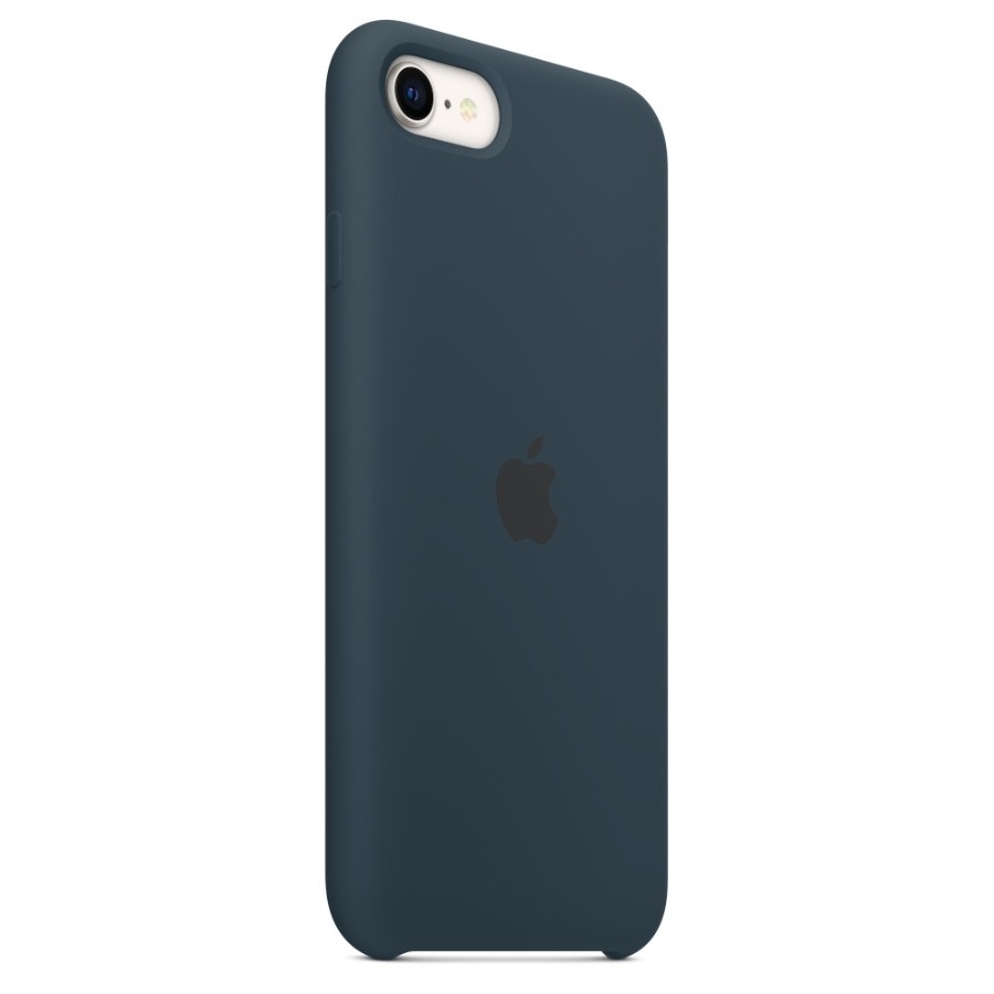 Apple iPhone SE 2022 silikone-etui Mørk dybhavsblå billede 4