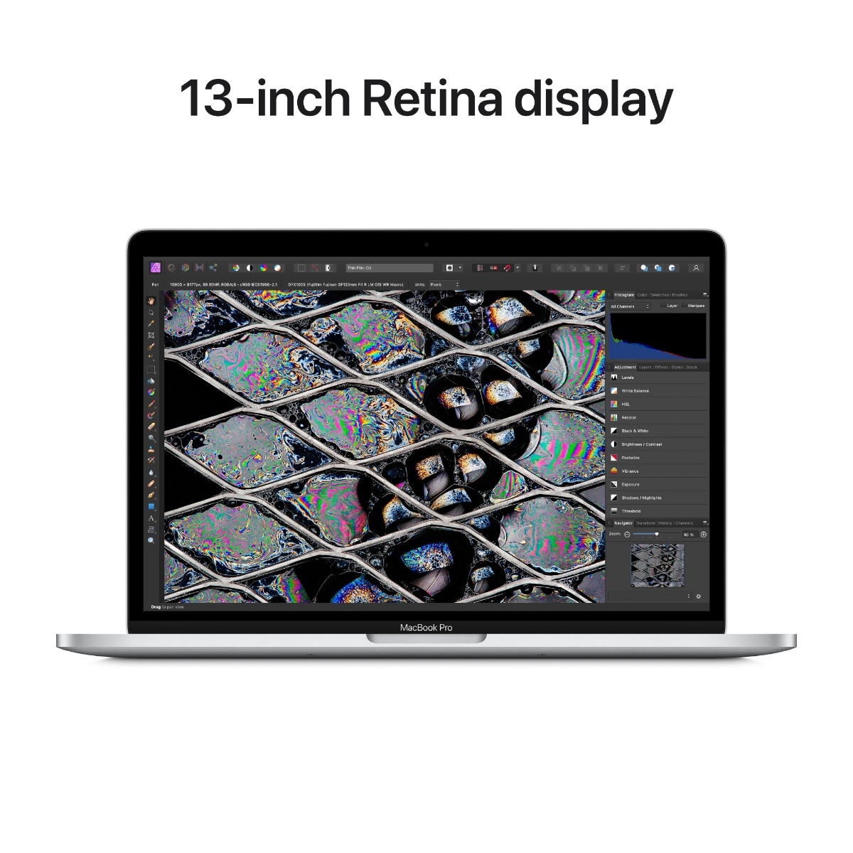 APPLE MACBOOK PRO 2022 MNEQ3DK/A 13" 512 GB, SØLV billede 4