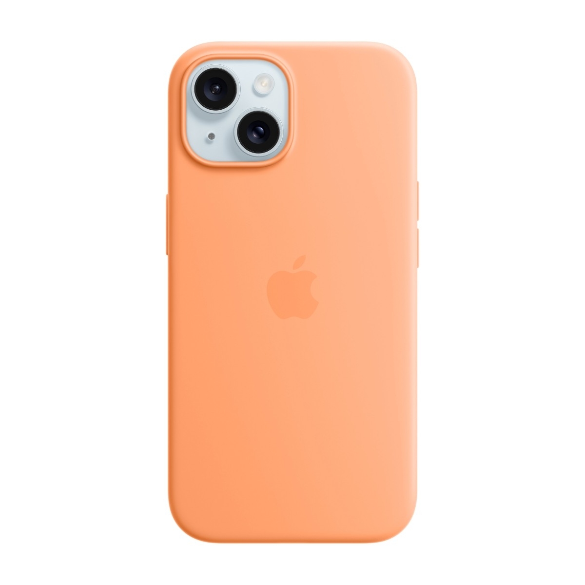 Apple iPhone 15 silikone-etui MagSafe appelsinsorbet billede 1