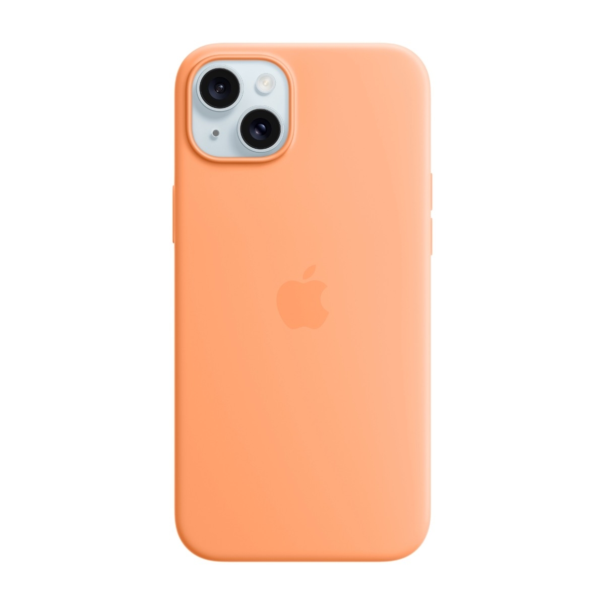 Apple iPhone 15 Plus silikone-etui MagSafe appelsinsorbet billede 1
