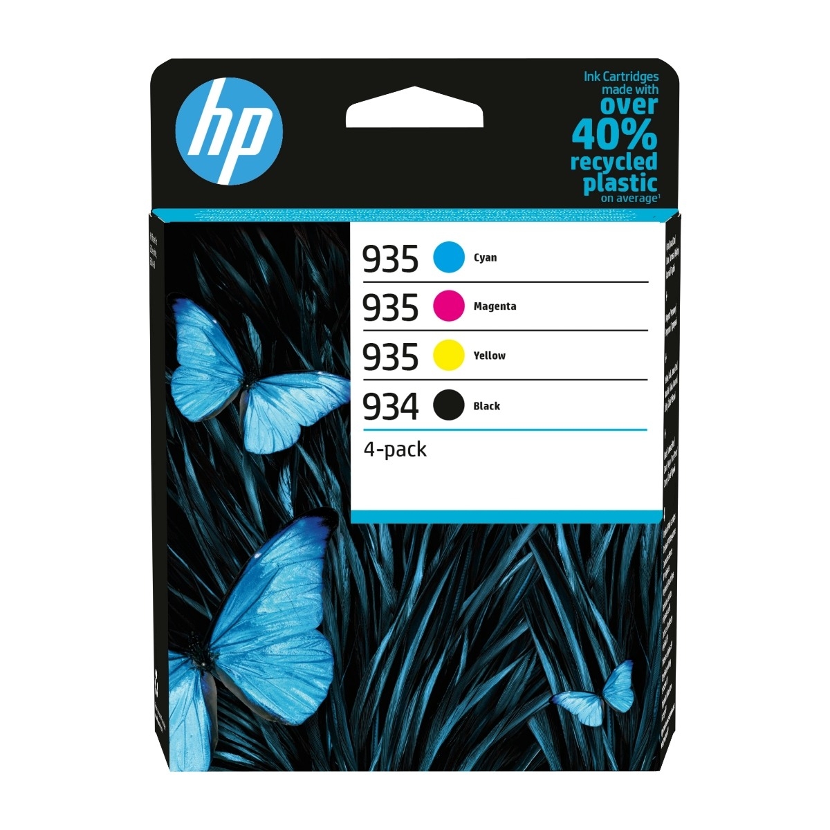 HP NO934/935, sort/farve blækpatroner 4-pack billede 1