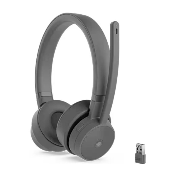 Lenovo Go trådløst ANC headset stormgrå billede 2