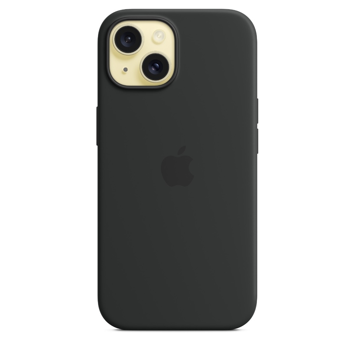 Apple iPhone 15 silikone-etui MagSafe, sort billede 3