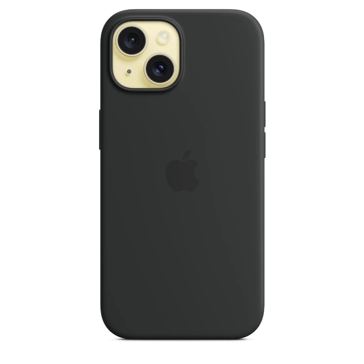 Apple iPhone 15 silikone-etui MagSafe, sort billede 4