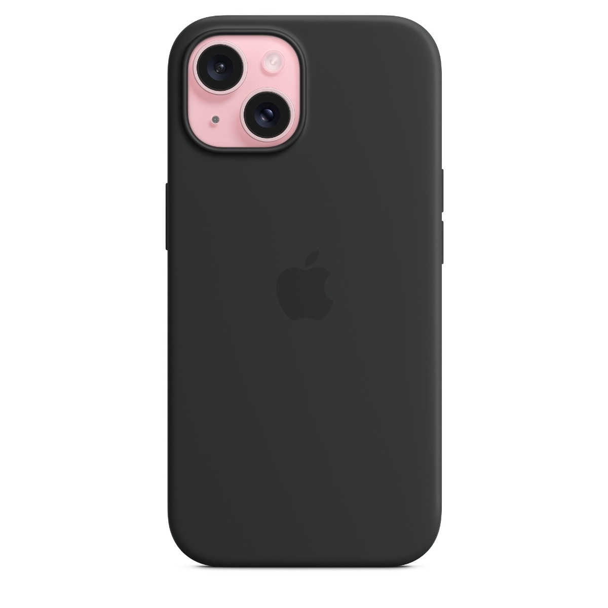 Apple iPhone 15 silikone-etui MagSafe, sort billede 2