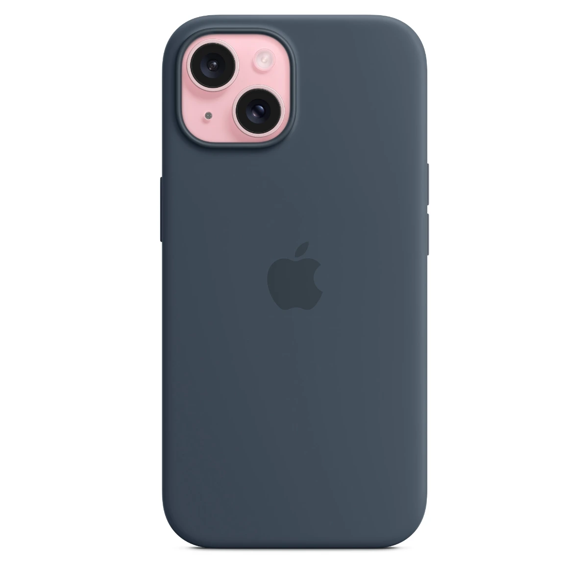 Apple iPhone 15 silikone-etui MagSafe, stormblå billede 3