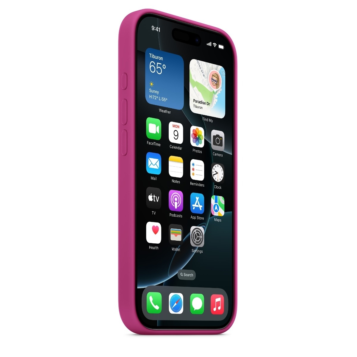 Apple iPhone 16 Pro silikone-etui MagSafe, Fuchsia billede 4