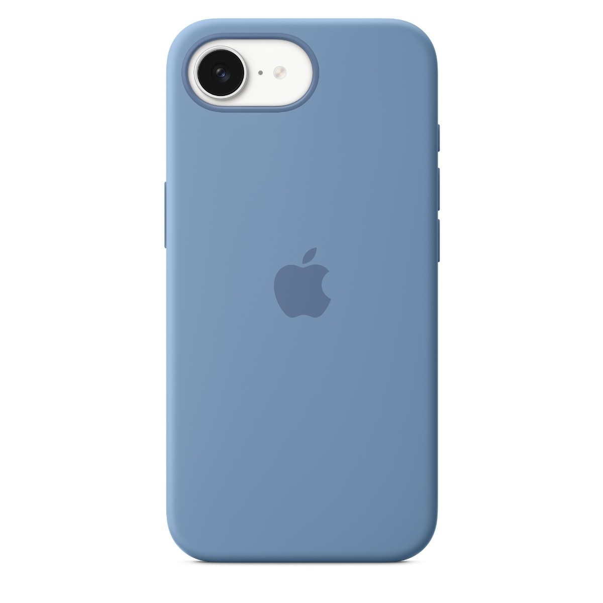 Apple iPhone 16e silikon-etui, blå billede 1