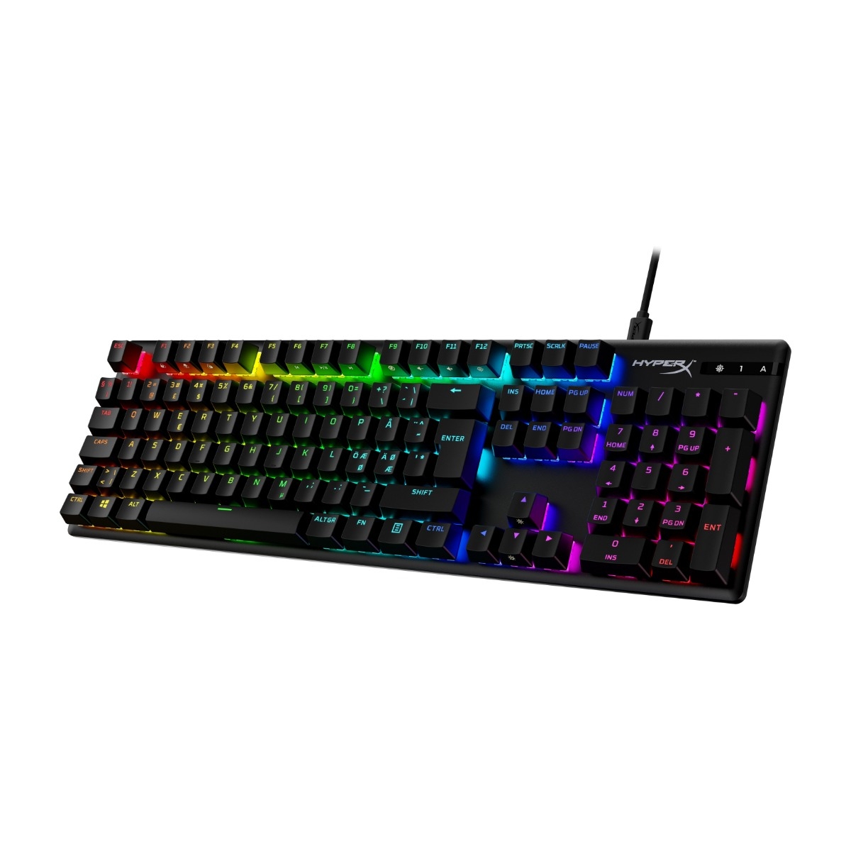 HyperX Alloy Origins PBT mekanisk tastatur, HyperX red billede 3