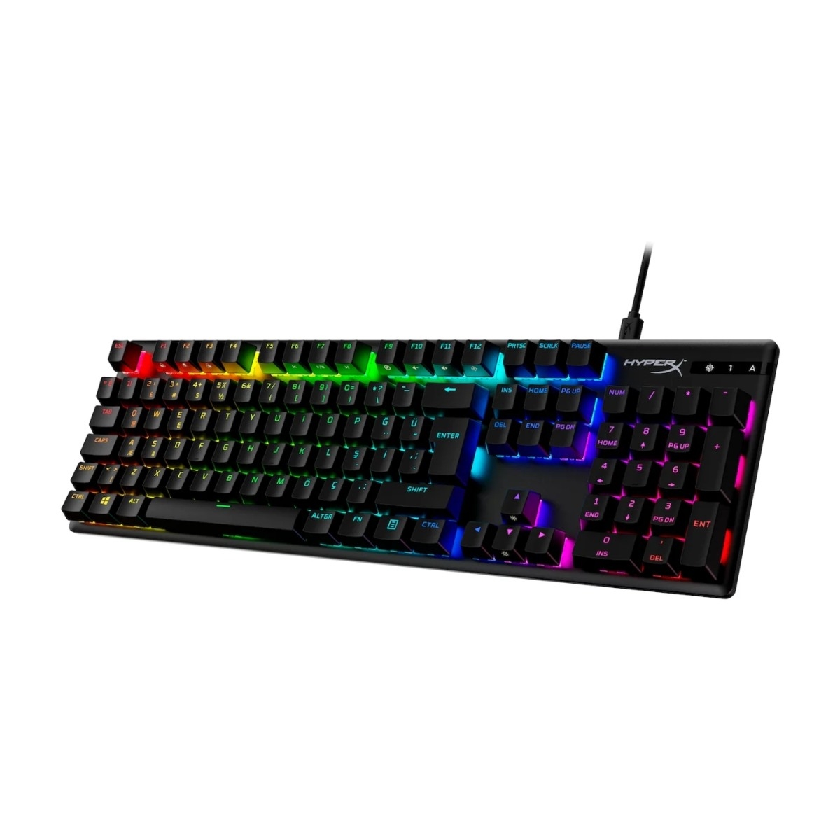 HyperX Alloy Origins PBT mekanisk tastatur, HyperX aqua billede 3